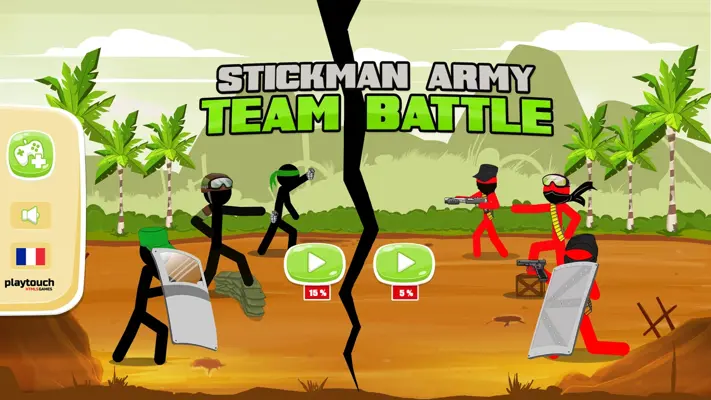 Stickman Army Team Battle android App screenshot 0