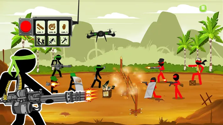 Stickman Army Team Battle android App screenshot 1