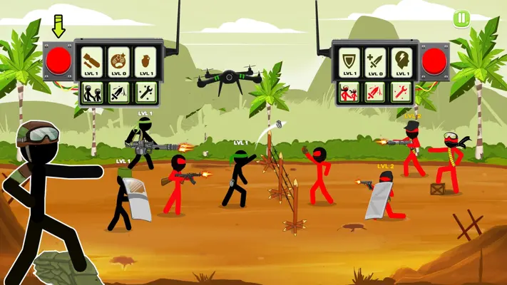 Stickman Army Team Battle android App screenshot 3